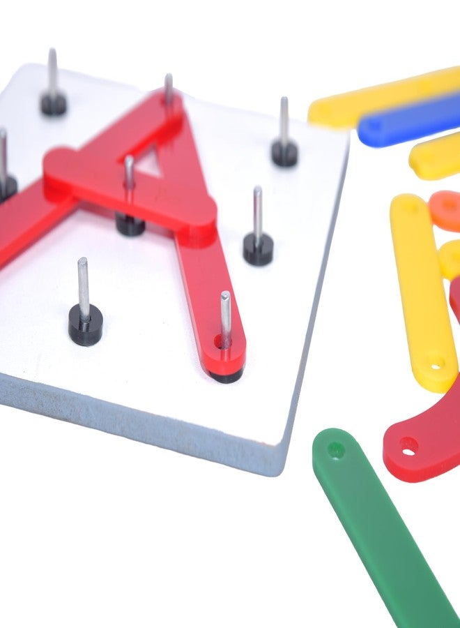 RCW Alphabet & Number Formation Board for Kids | Montessori Early Learning Toy with Colorful Rods | Educational Wooden Board Game for Letter & Number Recognition - Image 3